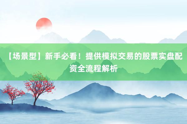 【场景型】新手必看！提供模拟交易的股票实盘配资全流程解析