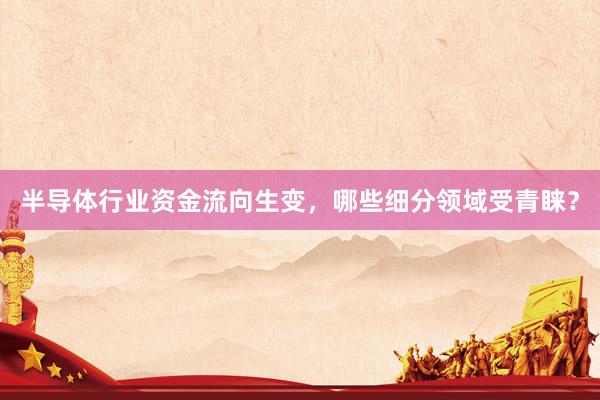 半导体行业资金流向生变,哪些细分领域受青睐?