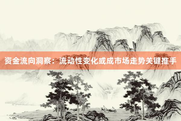 资金流向洞察：流动性变化或成市场走势关键推手