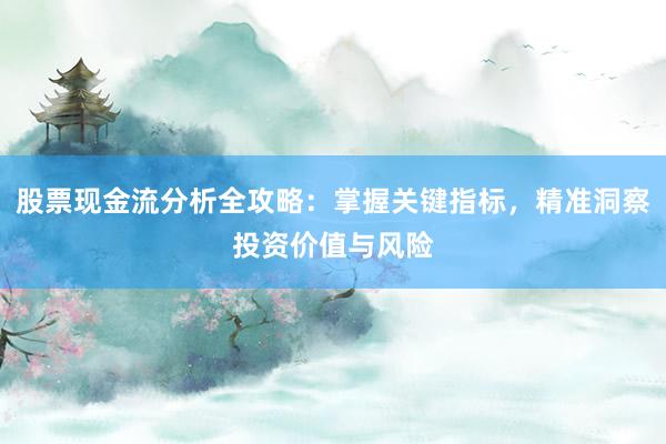 股票现金流分析全攻略：掌握关键指标，精准洞察投资价值与风险