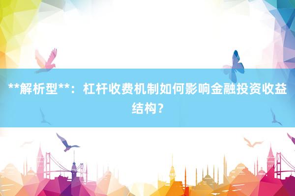 **解析型**:杠杆收费机制如何影响金融投资收益结构?